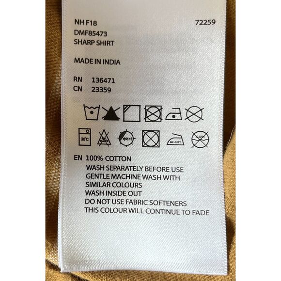 Deus Ex Machina Brown 100% Cotton Plaid Flannel Button Up Shirt Top Mens Size M - Picture 4 of 12